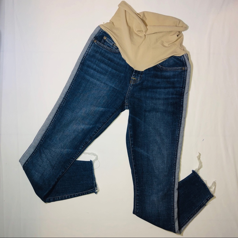 7 For All Mankind Maternity Distressed Skinny